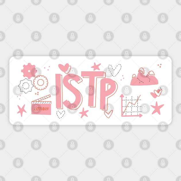 ISTP The Virtuoso Myers-Briggs Personality MBTI by Kelly Design Company Sticker by KellyDesignCompany